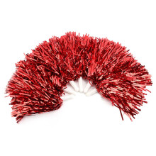 Pompon da cheerleading per eventi di squadra, pompon divertenti e vivaci per squadre di cheerleading, pompon in lamina metallica resistenti e