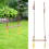 Barra de trapézio de madeira com argolas de ginástica de plástico, corda ajustável para playground interno e balanço externo, resistente e 3
