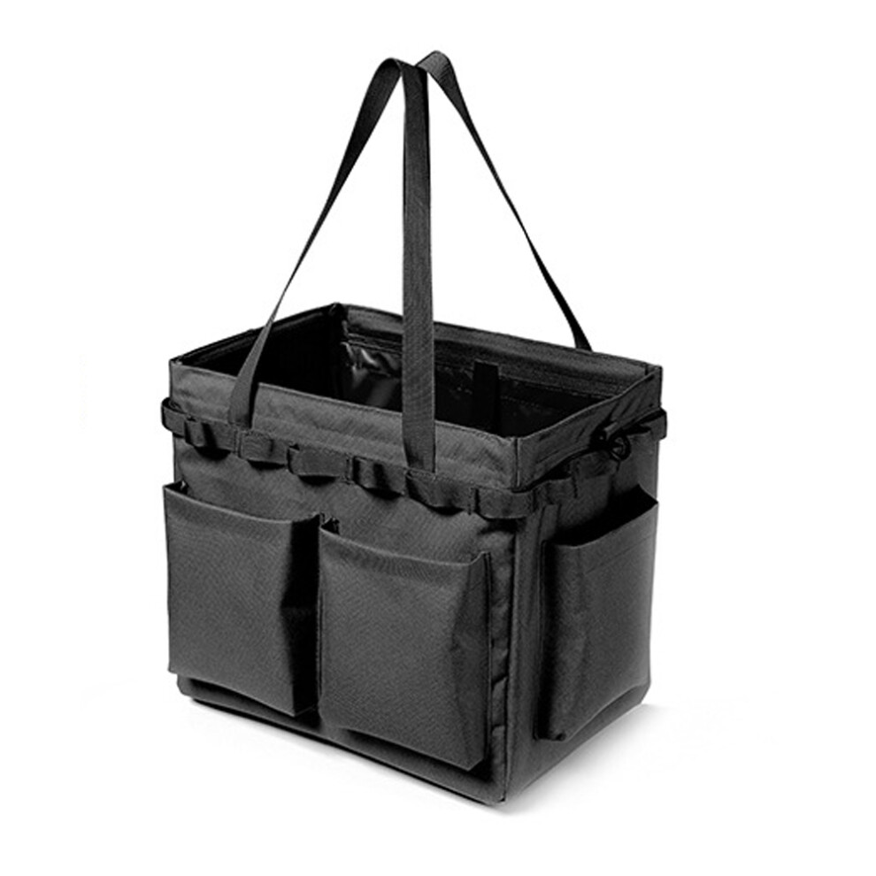 Wearable Cleaning Caddy Bag, Portable Cleaning Organizer With Foldable Dividers For Cleaners & Housekeepers, Heavy Duty Nylon Material, Solid Protecti 9463374132806