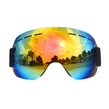 Optimized Performance Ski Goggles, Comfortable Strap Unisex Outdoor Sports Ski Goggles Detachable Lens System for Wide View Helmet Compatible Activiti