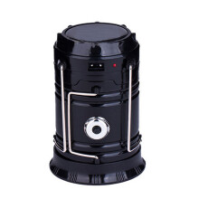 Solar Camping Lantern, Multipurpose Collapsible LED Rechargeable Lantern Flashlight For Emergency Hanging Lights, IPX4 Waterproof Long Last Lighting (