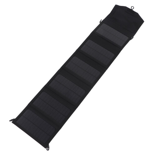Foldable Solar Panel Charger, Monocrystalline Silicon Foldable Solar Charger with High Conversion Efficiency Lightweight USB Interface Waterproof Outd 1