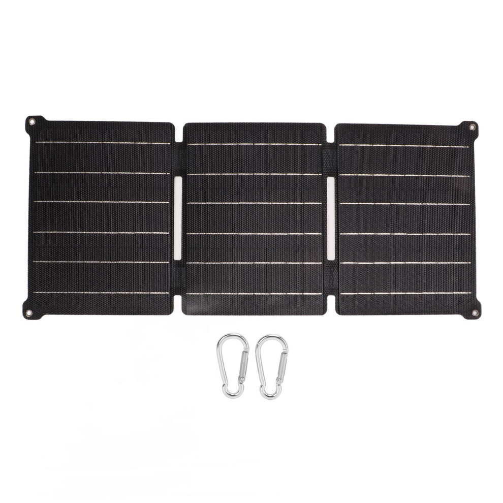 Foldable Solar Charger High Efficiency Power Panel, 21W Eco-Friendly Portable Foldable Solar Panel With Monocrystalline Cells For Camping Hiking Emerg 9177303958053