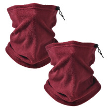 Calentador de cuello tipo braga para el cuello, mascarilla facial de invierno con cordón ajustable para hombres y mujeres, mascarilla facial a