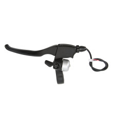 Brake Handle for Electric Scooter, Aluminum Alloy Handlebar Brake Lever with Integrated Bell Feature, Non Slip Ergonomic Design Waterproof Durable Sco