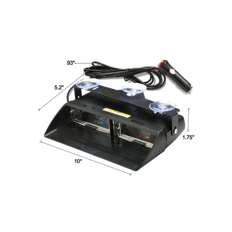 Emergency Dash Strobe Interior Warning Flashing S With Versatile Flashing Patterns, High Visibility Leds For Law Enforcement Commercial Light 9169997252098