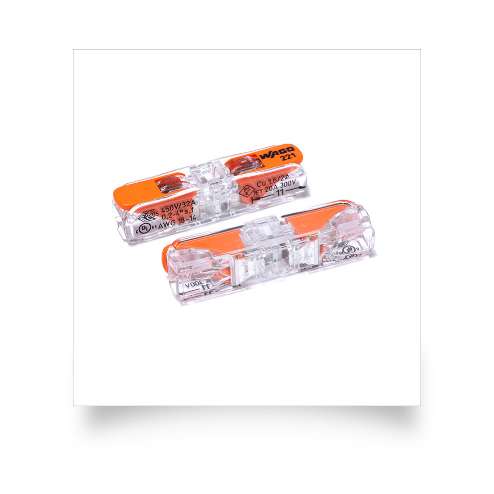 Wire Connectors For Electrical Wiring, Lever Nuts Connector With Cage Clamp Technology, Inline Splicing Connector For Solid Stranded Wires, Tool-Free 9169997252395