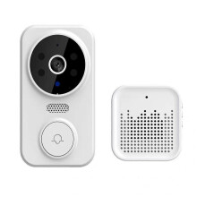(White) WiFi Smart Video Doorbell Set for Home Sturdy High-Definition WiFi Door Bell for Home Use