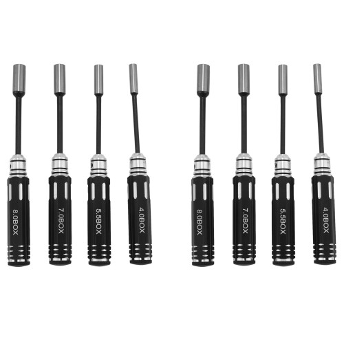 Herramienta Modelo RC 8 Unids Destornillador Hexagonal Tuerca Hexagonal Llave de Vaso Socket Llave