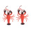 2X Lobster Model Simulation Lobster Kids Toy - Red 1