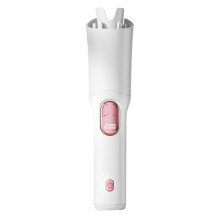 (White) 32mm Automatic Hair Curling Iron USB Rechargeable Portable Wireless Ceramic Hair Wand for Home & Travel