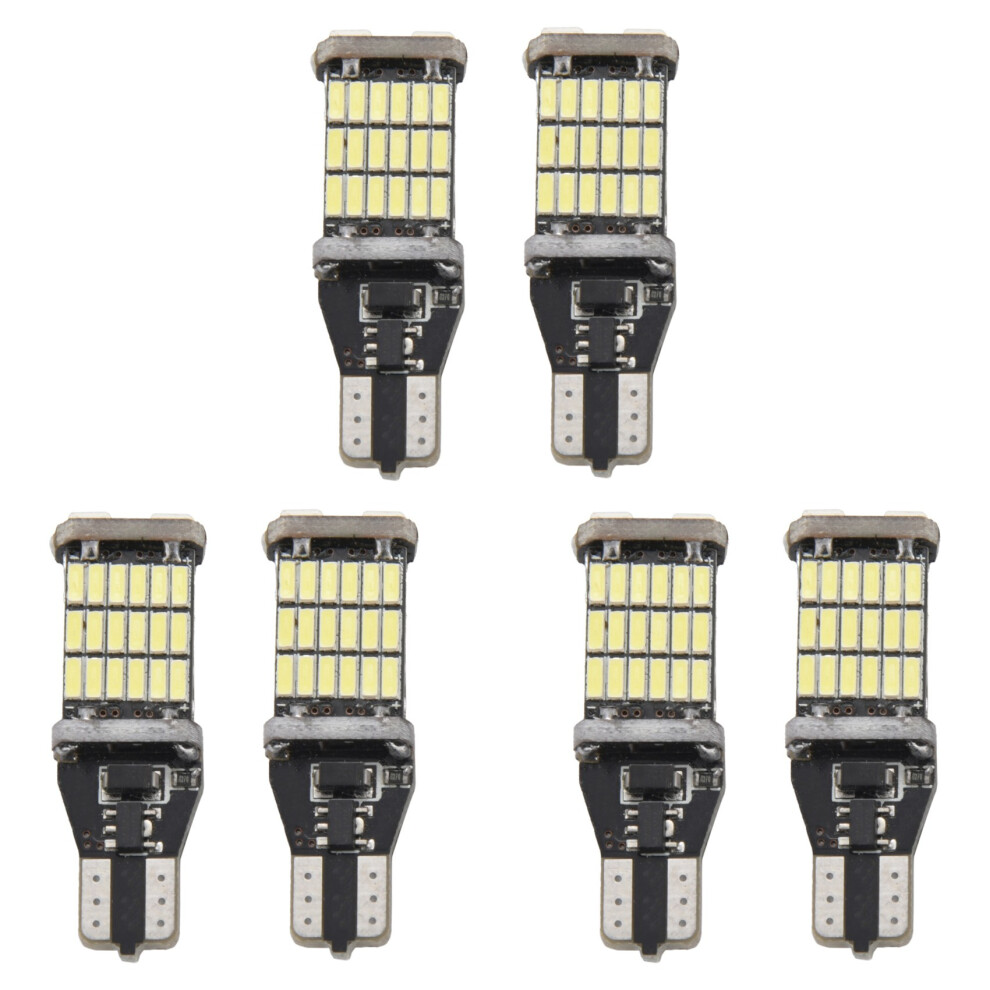 6Pcs T15 W16w Led Backup Bulb 920 921 912 Error Free 4014 45Smd Highlighting Brake Bulb Dc12v Light 6032059941403