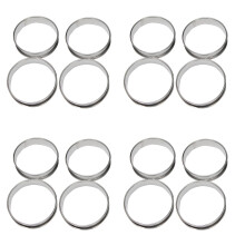 4 Inch Muffin Rings Crumpet Rings, Set of 40 Stainless Steel Muffin Rings Molds Double Rolled Tart Rings Round Tart Ring