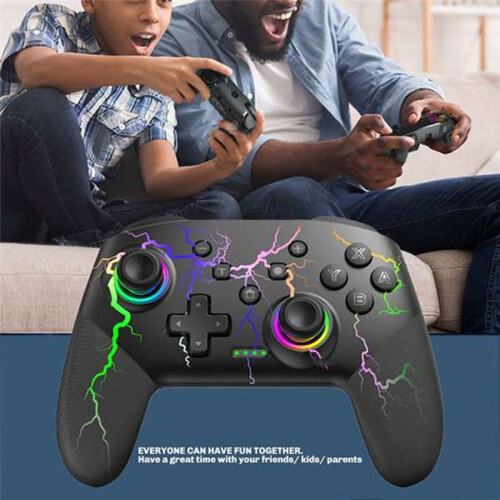 DATA FROG Wireless  Controller for  2//Lite/OLED RGB Lighting Game Controller 6-Axis+Vibration+Turbo 2