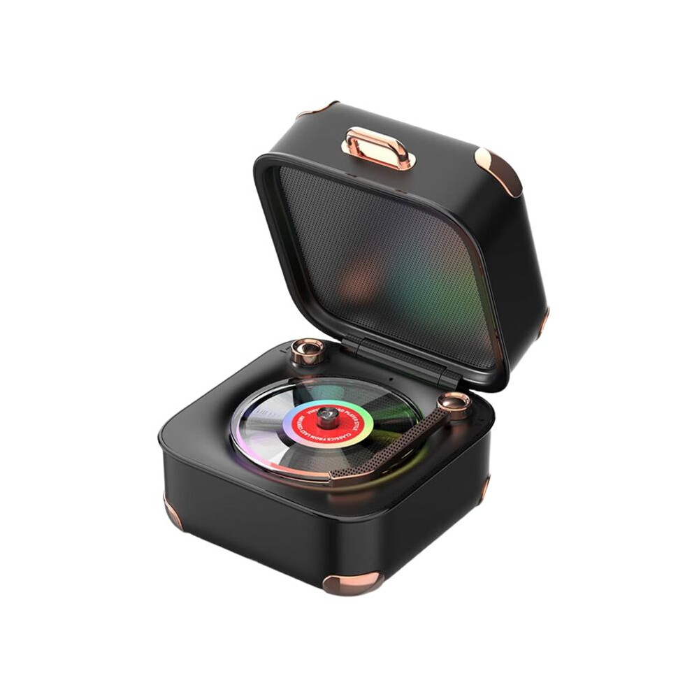 Vintage Speaker With Colorful Lights, Music Player With 3 Modes, Speaker For Kids Room,For Computers Phones 6033108562938