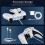 For PS5 Wireless Racing Controller  Steering Wheel Directional Joystick Gamepad for Racing Games White 7