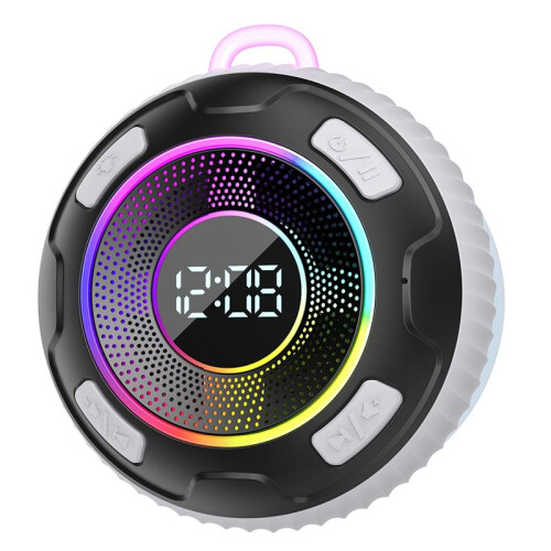 Draadloze Luidspreker S5 IPX7 Waterdicht ENC-Luidsprekers Ingebouwde Microfoon 10 Uur -Doucheluidsprekers Subwoofer Wit