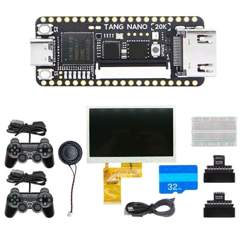 Tang  20K FPGA RISCV Linux Development Board Retro Game Kits RISCV Linux Retro Game Player met 4,3 Inch LCD-Scherm