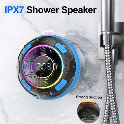Draadloze Luidspreker S5 IPX7 Waterdicht ENC-Luidsprekers Ingebouwde Microfoon 10 Uur -Doucheluidsprekers Subwoofer Wit 2