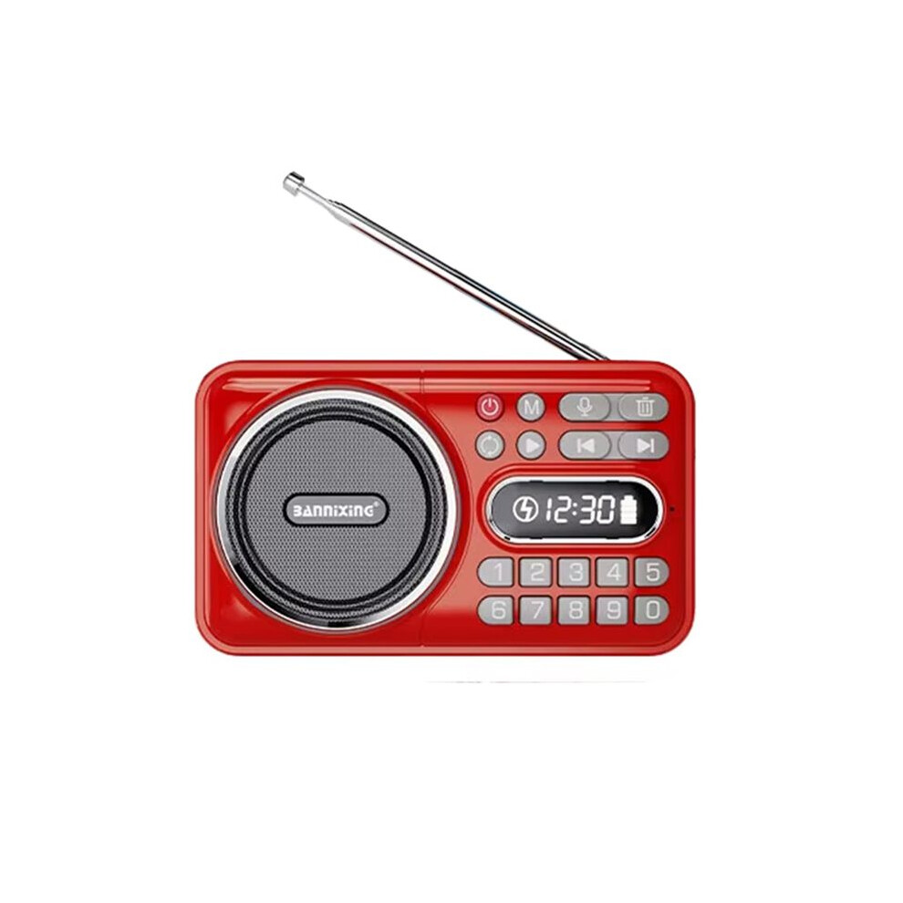 Bannixing Portable Fm Radio With Led Display Soundbar Music Player & Recorder 76-108Mhz Frequency Range 4712060492812