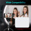 4X Wireless Lavalier Microphone for USB-C, Plug and  Noise Reduction Auto Sync Lapel Mic Live Stream,Vloggers 4