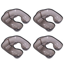 4X Parrucchiere Salon Vassoio Collo Perm Contenitore Collo un Forma di Spalla Vassoio per Capelli Protezione Abbigliamento