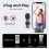 4X Wireless Lavalier Microphone for USB-C, Plug and  Noise Reduction Auto Sync Lapel Mic Live Stream,Vloggers 5