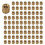 M2 X 3mm Brass Cylinder Knurled Threaded Round Insert Embedded Nuts 1000pcs 1
