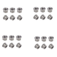 24 Stuks 5/8 Inch Mannelijk Naar 3/8 Inch Vrouwelijk Microfoonconverter met Schroefdraadschroefadapter met Kartels voor Microfoonstandaards