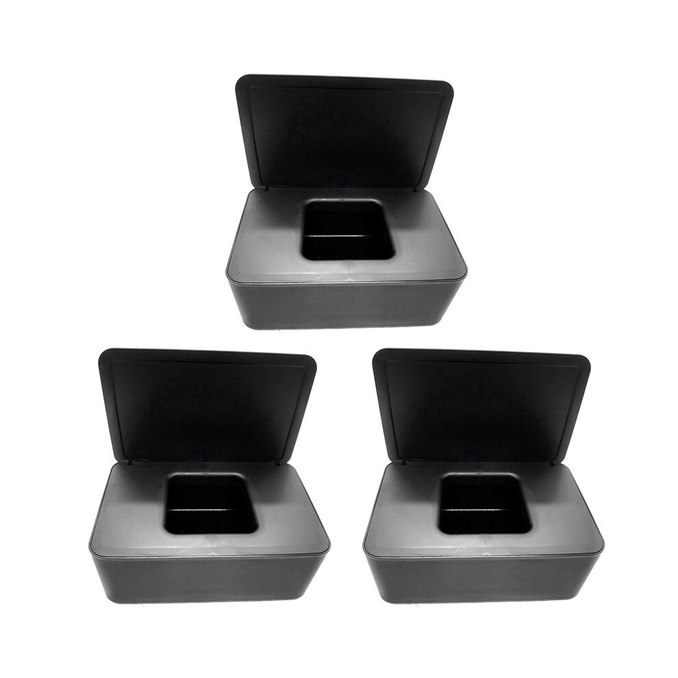 3X Wet Tissue Box With Lid, Pumping Box, Wet Tissue Box, Household Dustproof Desktop Sealed Wet Tissue Box Storage Box 6133064589311