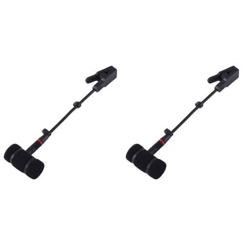 2X Saxophone Microphone Holder for Wind Instrument Mic Mount Durable Stand Microphone  Shock Mount Holder