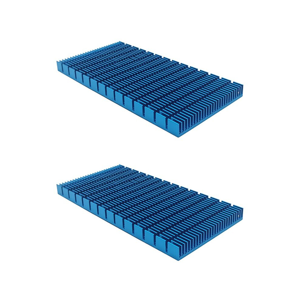 2X High Quality Radiator Fin 150X74x10mm Mobile Phone Cooling Heatsink Radiator Cutting Slot Aluminum Heatsink 6033652777796