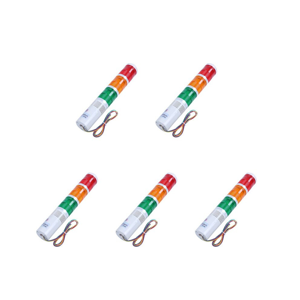 5X Ac/ 24V Led Lamp Industrial Tower Signal Light Red/Green/Yellow 6034143985256