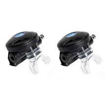 2X Scuba Diving 2Nd Stage Regulator Professional Underwater Scuba Dive Octopus Diving Regulator Apparatuur Accessoire-Zwart
