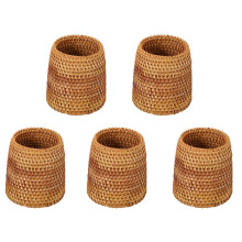 5X Rattan Chopsticks Tube Shovel Spoons Bucket Dinner Knives Forks Tableware Storage Box Home Storage Baskets B