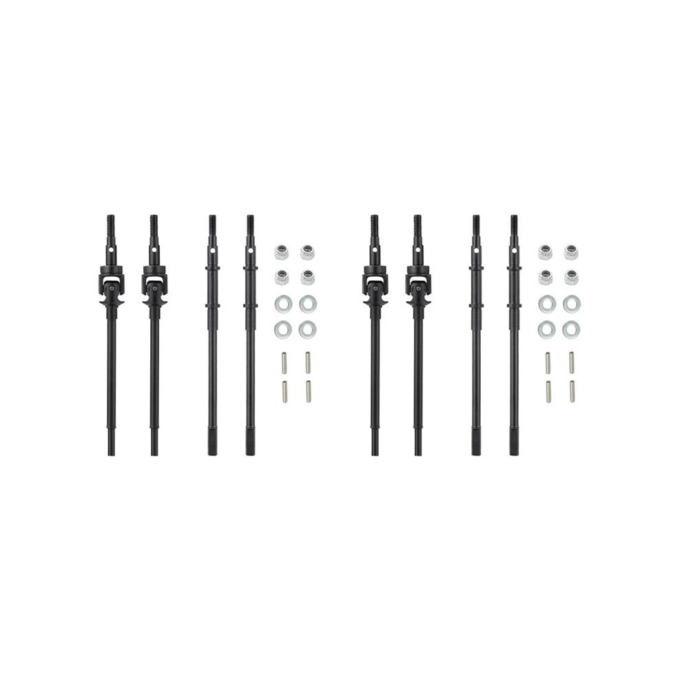 2Set Steel Metal Front And Rear Axle Drive Shaft Cvd For Axial Scx10 Ii 90046 1/10 Ar44 Axle Upgrade Parts 4713951955508