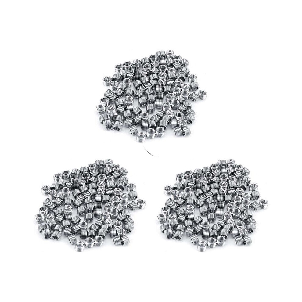 300Pcs Wire Insert Thread, M4 Heli Coil Thread Repair Stainless Steel Ss304 Thread Insert Coiled Wire Insert (M40.71.5d) 4713014700656