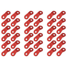 Aluminiumlegeringssladdjusterare TäLtspäNnare Repjusterare för TäLtvandringscamping (2 HåL) - 36-Pack