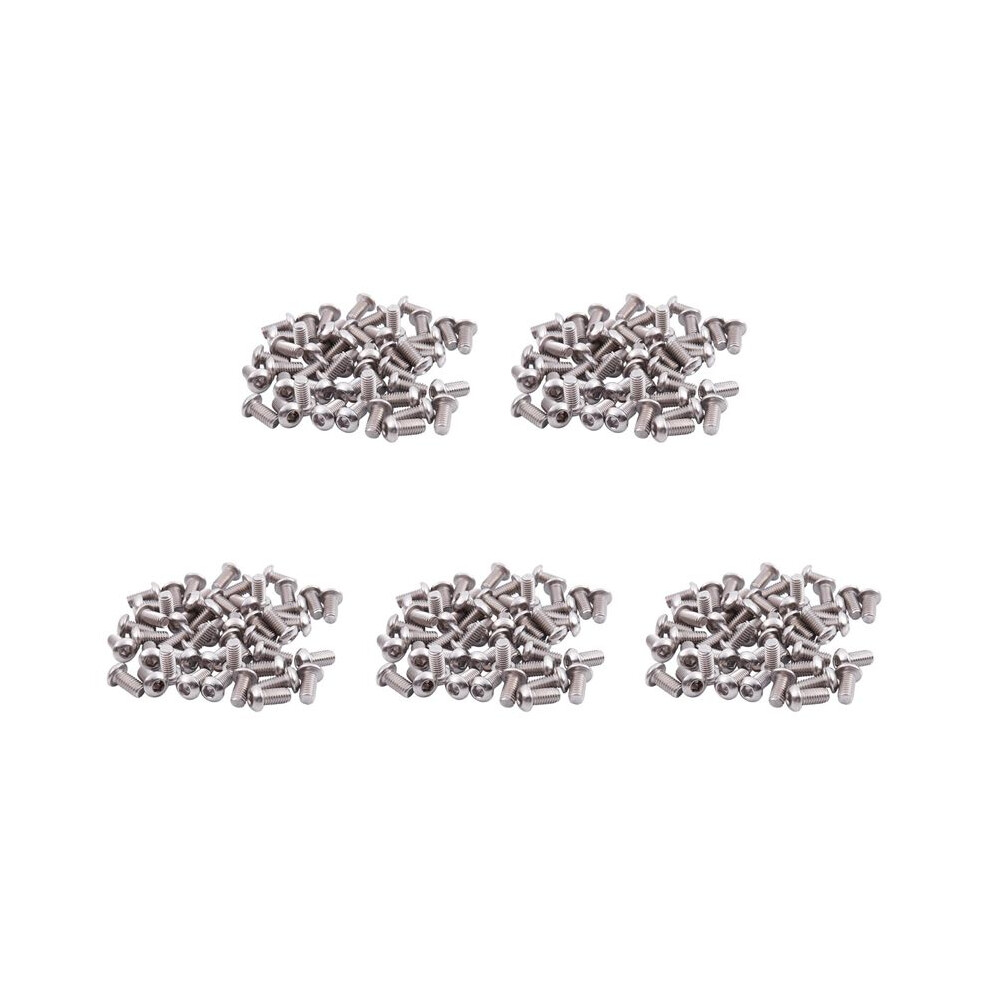M6x12mm Stainless Steel Hex Socket Button Screws 250 Pcs 4714039343613