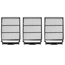 3X 1/10 RC Car Rock Crawler Metal Roof Rack Luggage Carrier with LED Lights Bar for CC01 AXIAL SCX10 D90