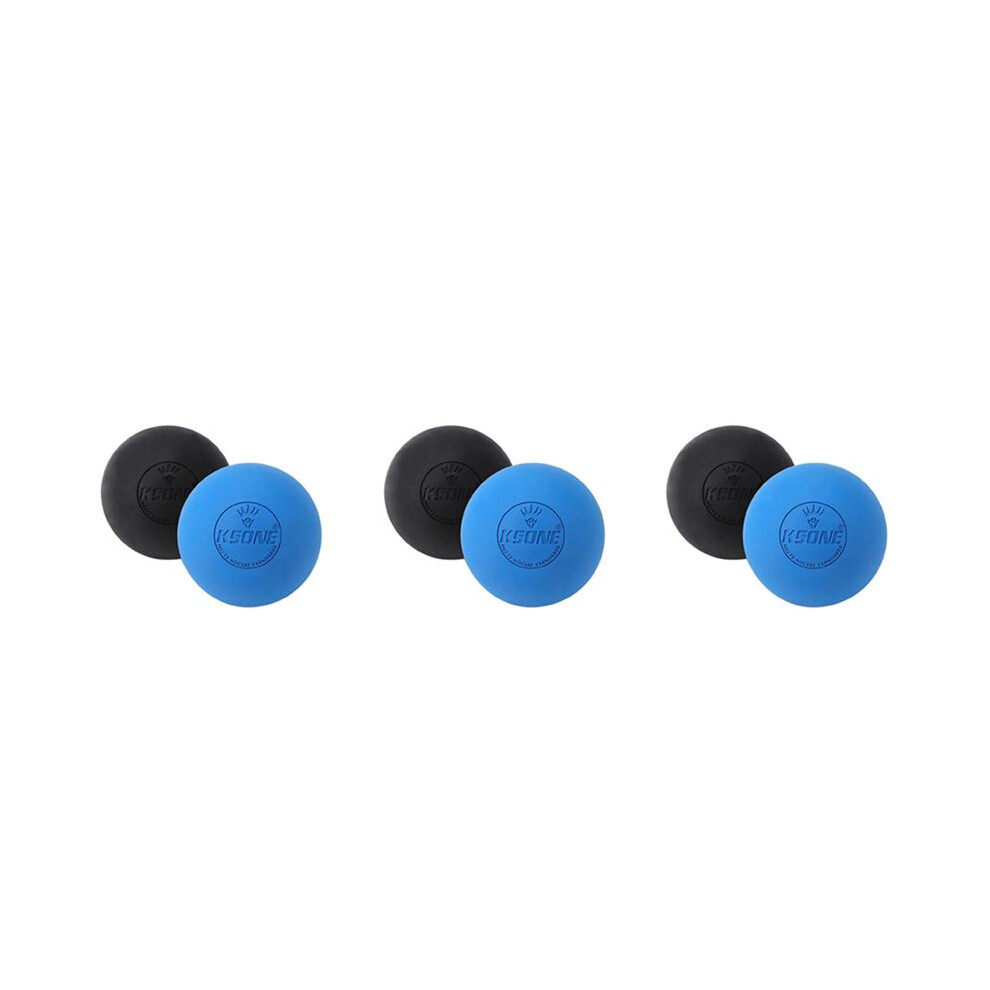 Black 3X Ksone Massage Balls,Lacrosse Massage Balls, For Myofascial Release,Full Body Relax Trigger Point,Manual Massage Balls