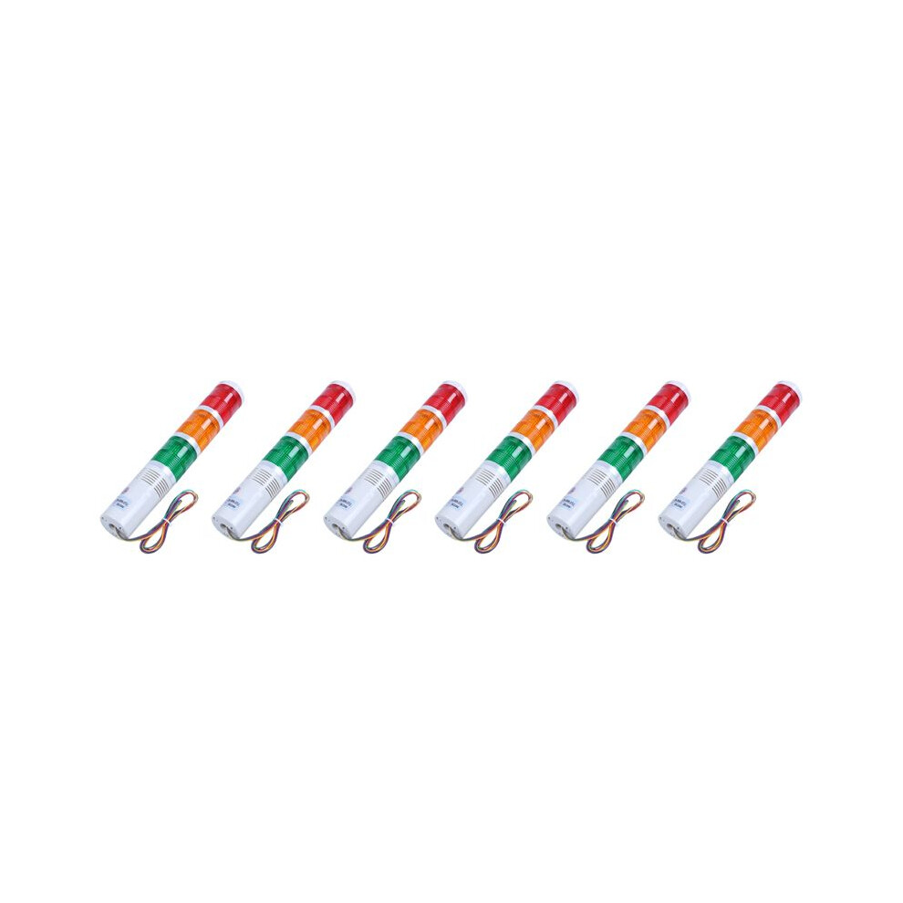 6X Ac/ 24V Red Green Yellow Led Lamp Industrial Tower Signal Light 6133136125010