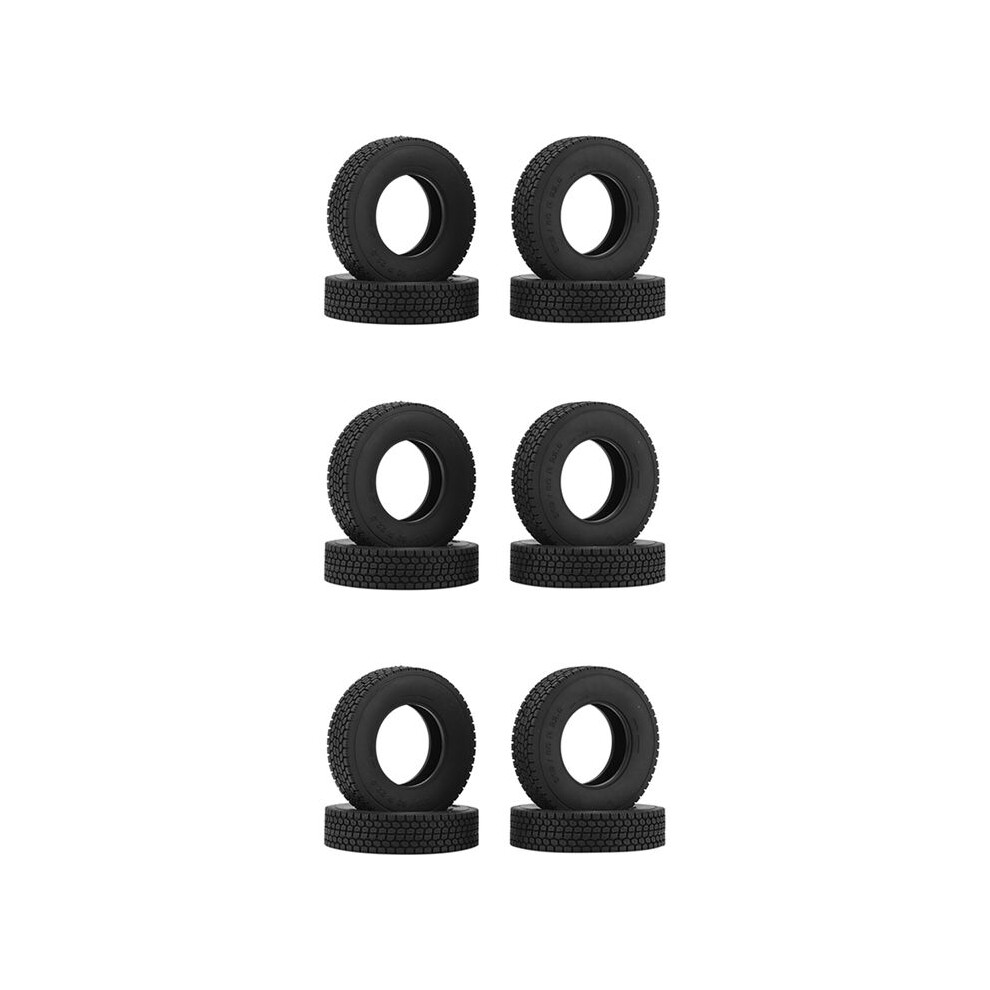 12Pcs 1.55 Rubber Wheel Tires Tyre For 1/14 Rc Trailer Tractor Truck Upgrade Parts 6134008326863