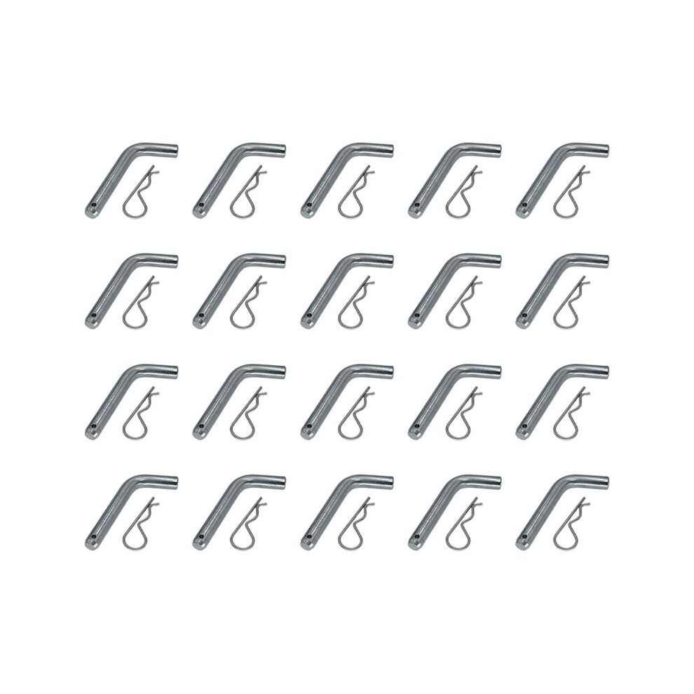 20X Trailer Hitch Pin And Clip 5/8-Inch Diameter Heavy Duty Trailer Hitch For 2 Inch Diameter Receiver Hitch Mount 4713156935466