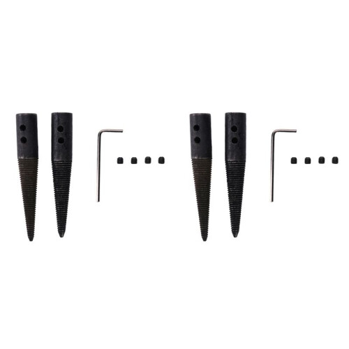 6Pcs Polishing Connecting Rod Tapered Spindle Adapter Threaded for Bench Buffer Buffing Polishing Wheel 1