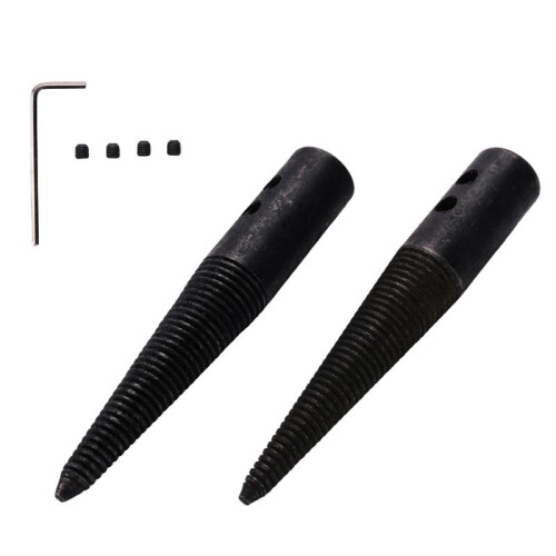 6Pcs Polishing Connecting Rod Tapered Spindle Adapter Threaded for Bench Buffer Buffing Polishing Wheel 2