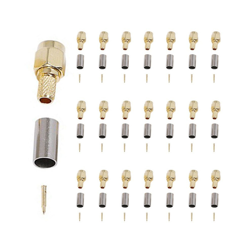 500Pcs Sma Male Plug Straight Crimp For Rg58 Connector Adapter 6031193262276