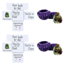 2X Adopte un Peluche de Weed Nugget, Adopte un Peluche de Weed Nugget con Tazón y Tarjetas de Aliento, Juguetes de Peluche Hechos A Mano,A