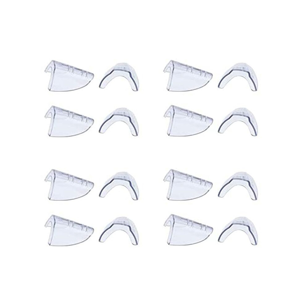 Typecat 8 Pairs Eye Glasses Side Shields Slip Clear Side Shield For Safety Glasses