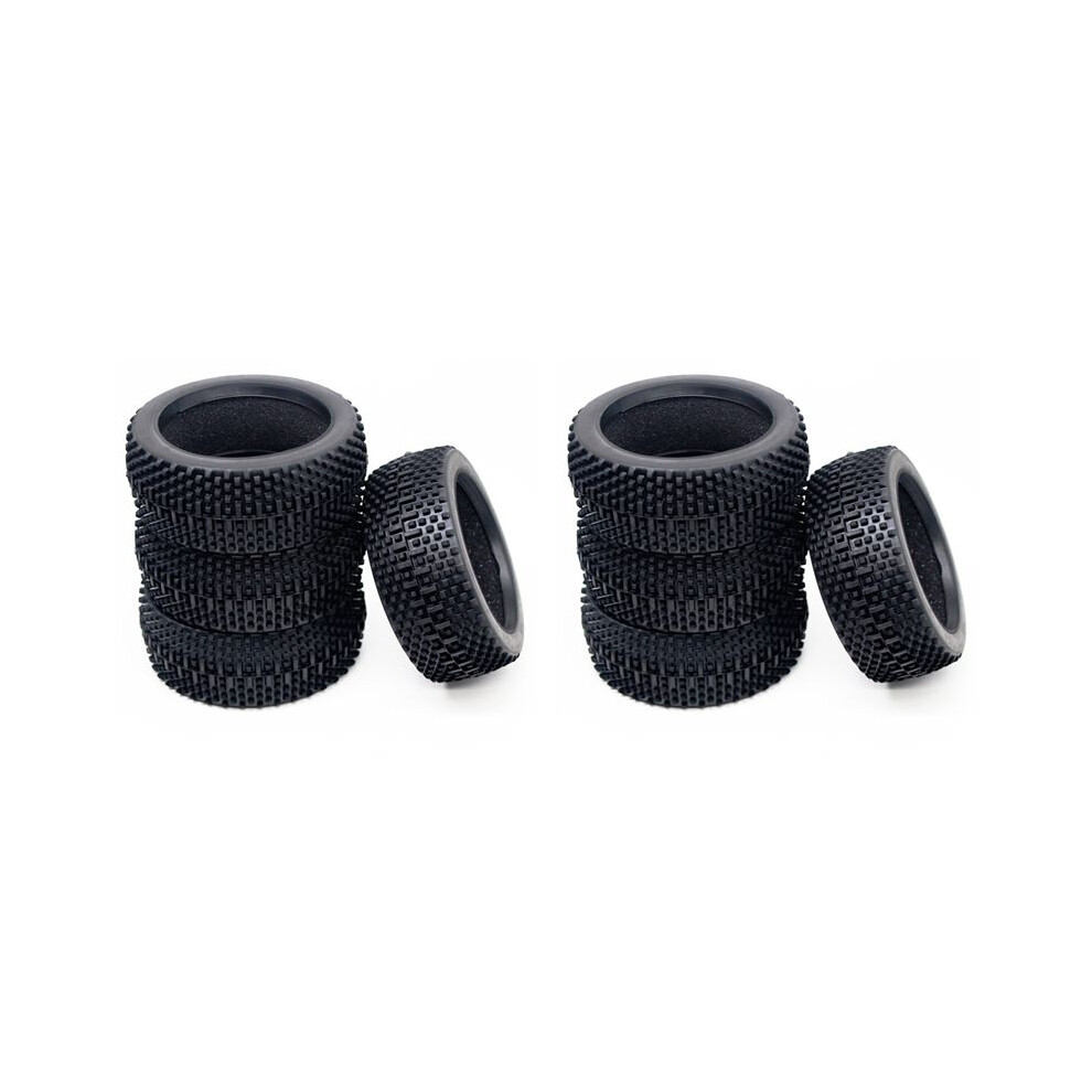 8Pcs 110Mm 1/8 Rc Off-Road Buggy Car Rubber Tire Tyre For Hsp Redcat Losi Hpi Mp9 Hobao Upgrade Parts Black 6033151385782